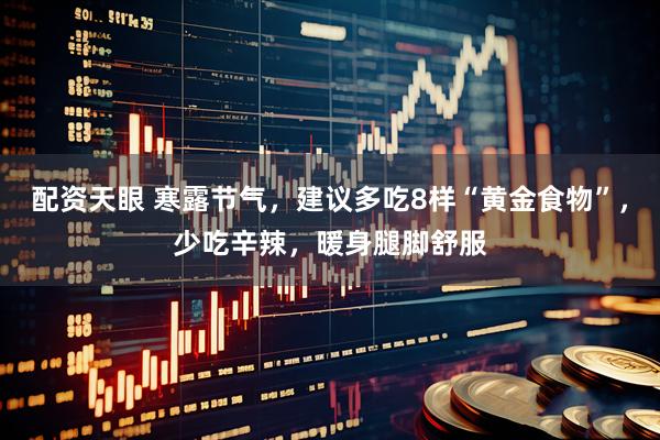 配资天眼 寒露节气，建议多吃8样“黄金食物”，少吃辛辣，暖身腿脚舒服